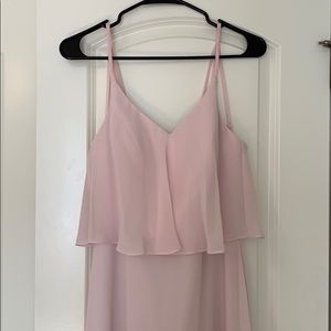 Azazie bridesmaid dress blushing pink